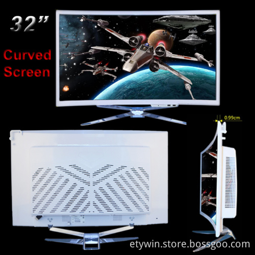 Cheap DIY all in one/PIO pc,32 inch LED monitor curved screen all in one pc case with motherboard and power supply all in one pc